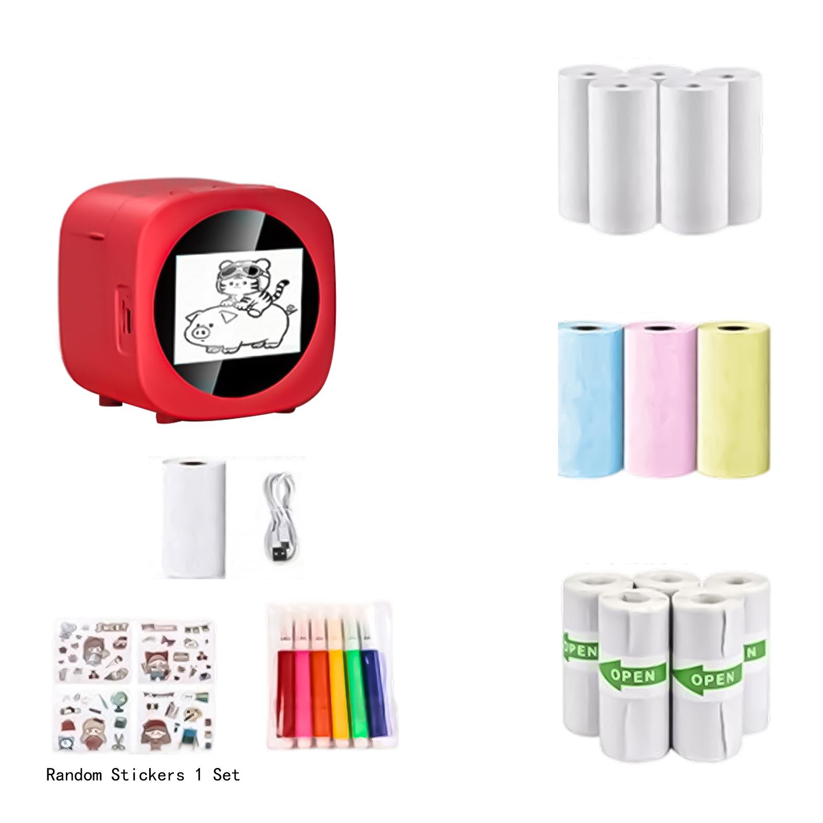 Portable Mini Thermal Printer for Mobile Devices with Multiple Paper Rolls and Sticker Set for Creative Printing Tasks One Size красный
Portable Mini Thermal Printer for Mobile Devices with Multiple Paper Rolls and Sticker Set for Creative Printing Tasks One Size красный