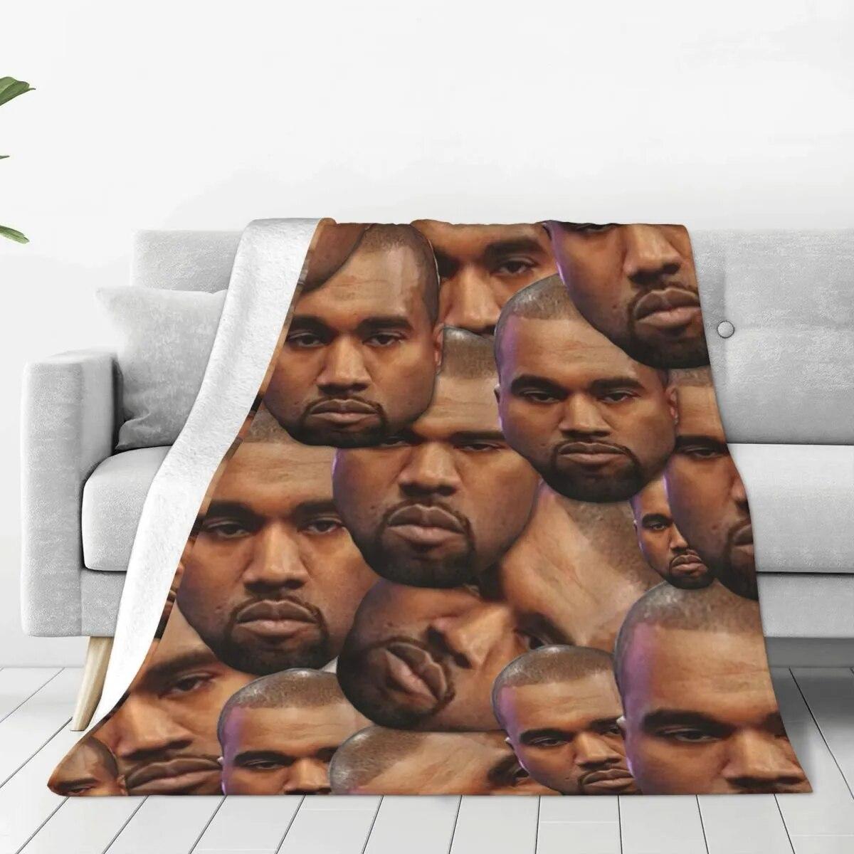 Kanye West Funny Head Blanket Velvet Textile apper Music Producer Multifunction Soft Throw Blanket for Home Bedroom Bedspreads
Kanye West Funny Head Blanket Velvet Textile apper Music Producer Multifunction Soft Throw Blanket for Home Bedroom Bedspreads