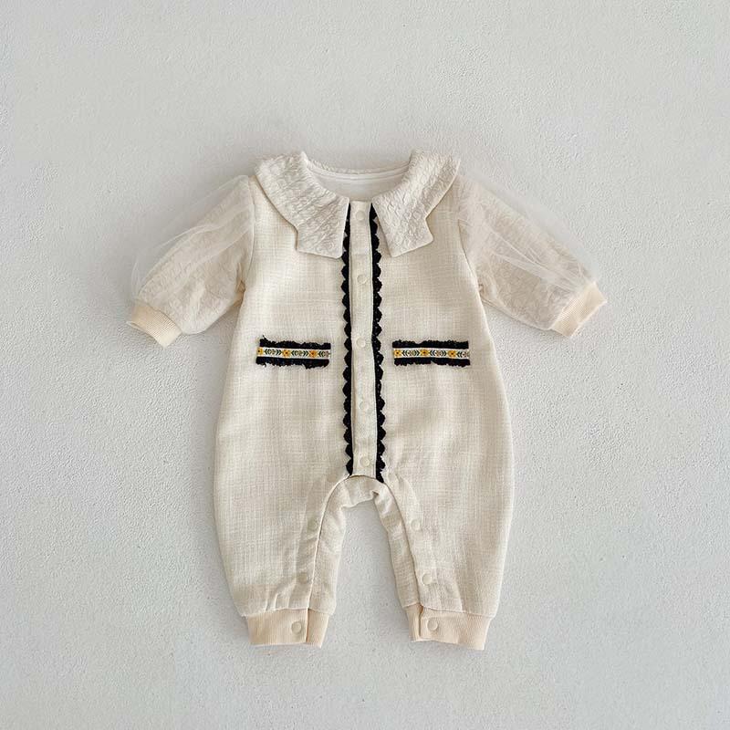 Baby Girl Waffle Knit Collared Long Sleeve Jumpsuit 90 абрикосовий
Baby Girl Waffle Knit Collared Long Sleeve Jumpsuit 90 абрикосовий