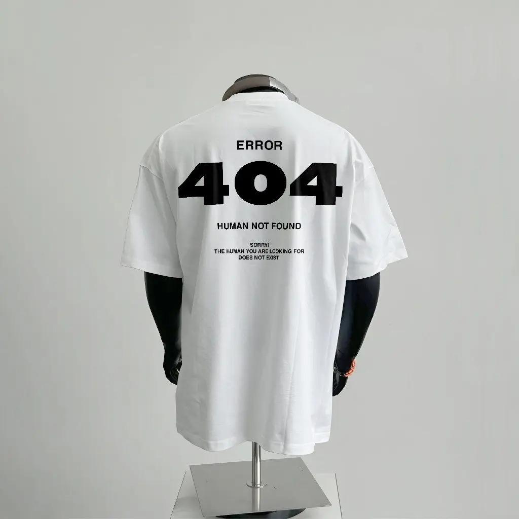 Ao Thun Error 404 No One Found Alphanumericprinted Spring and Autumn Mens and Womens Base Shirt Pure Cotton Short Sleeve S
Ao Thun Error 404 No One Found Alphanumericprinted Spring and Autumn Mens and Womens Base Shirt Pure Cotton Short Sleeve S