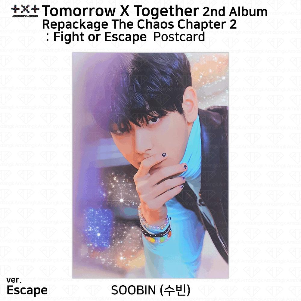 TXT 2-й альбом в переиздании. Фотокарточка «Хаос. Глава 2. Борьба или бегство» Открытка Soobin - PCD (E ver.)
TXT 2-й альбом в переиздании. Фотокарточка «Хаос. Глава 2. Борьба или бегство» Открытка Soobin - PCD (E ver.)