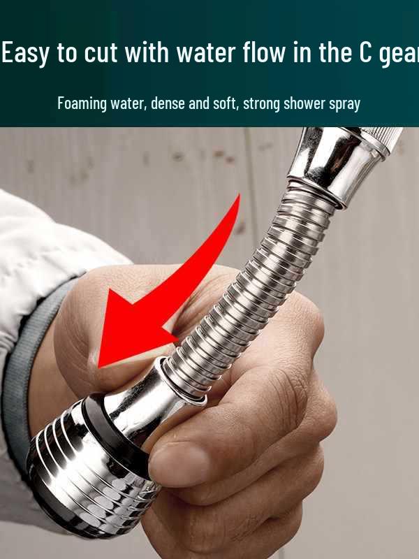 Universal Anti-Splash Water-Saving Faucet Extension with Filter and Booster Function 2 Modes - Short
Universal Anti-Splash Water-Saving Faucet Extension with Filter and Booster Function 2 Modes - Short