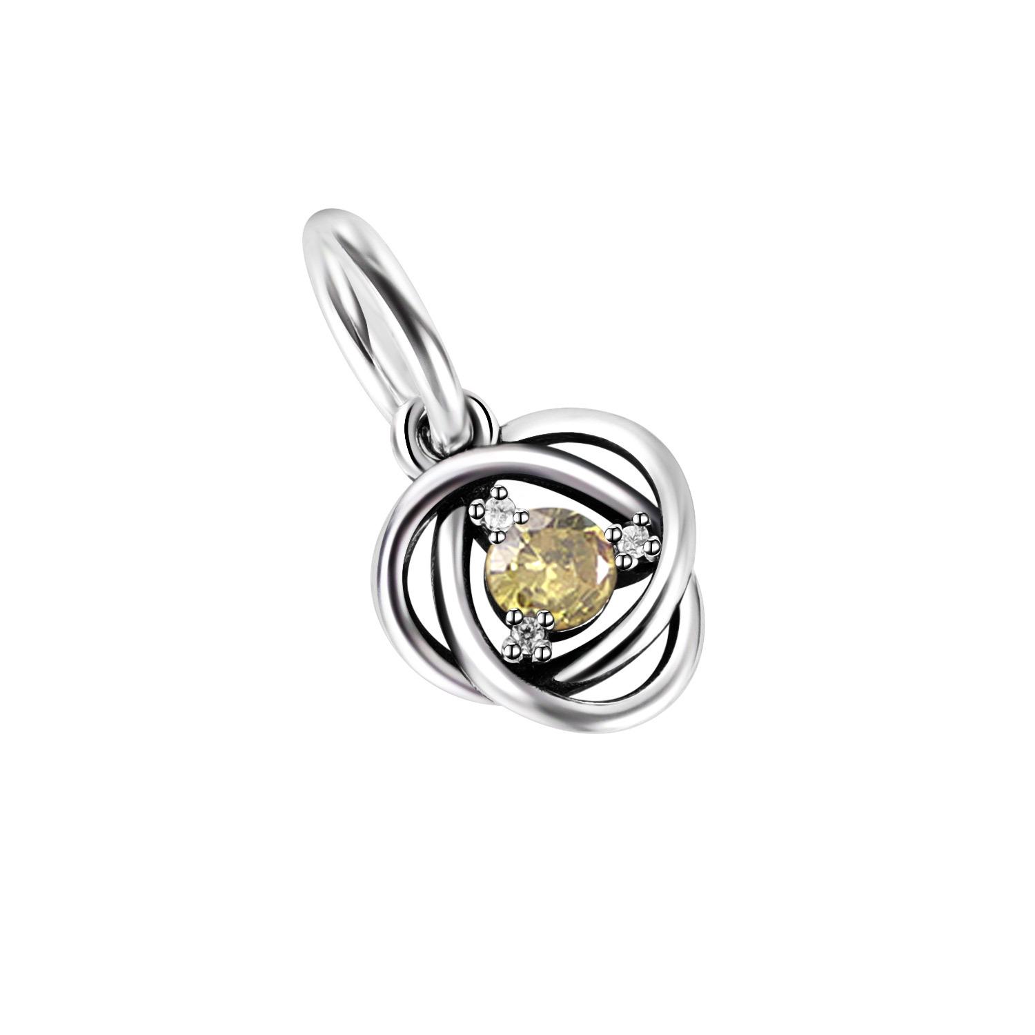 Pan s 925 Sterling Silver Birthstone Pendant: DIY Jewelry Eternal Circle Charm
Pan s 925 Sterling Silver Birthstone Pendant: DIY Jewelry Eternal Circle Charm