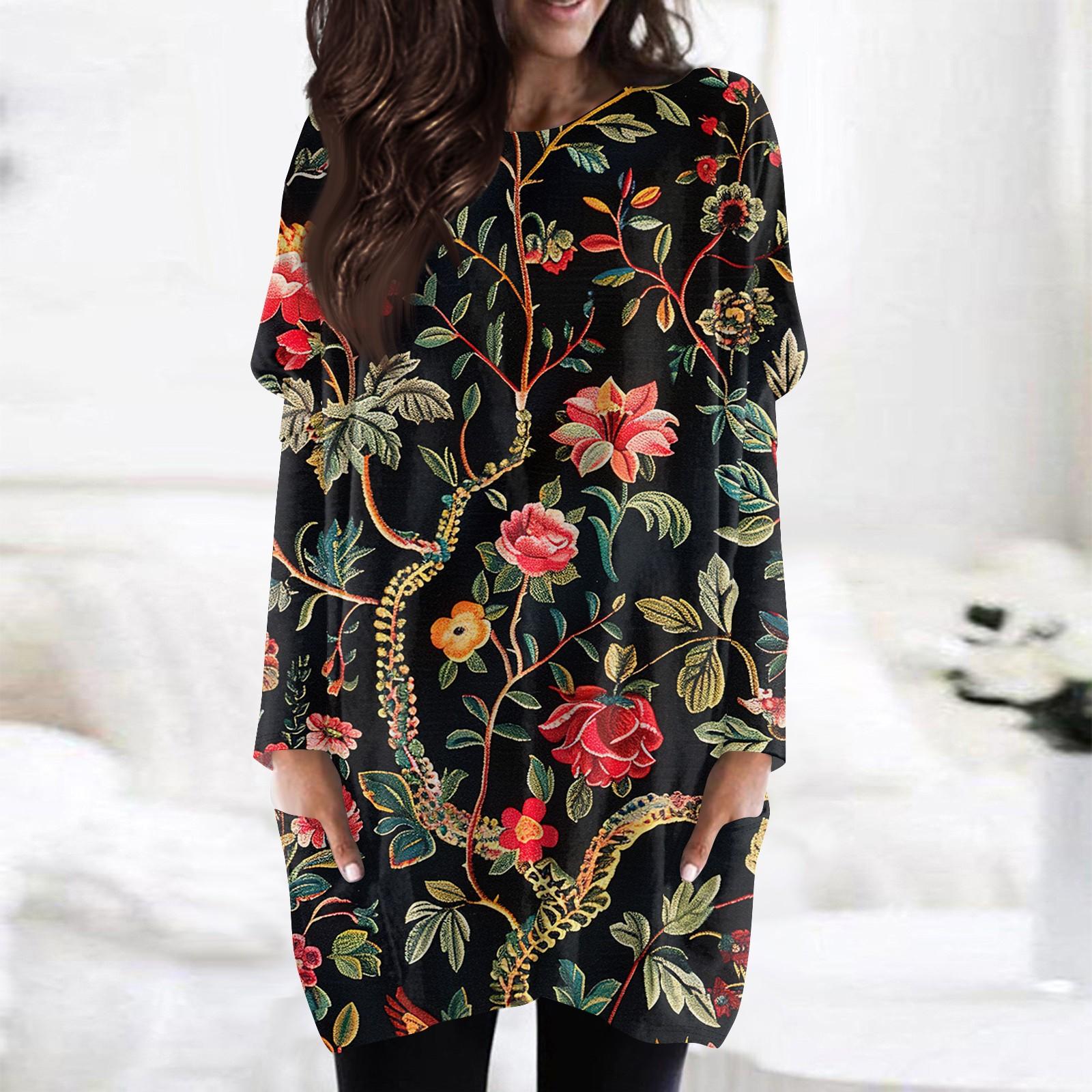 Жіноча модна повсякденна футболка з принтом і круглим вирізом із подвійними кишенями з довгими рукавами L
Жіноча модна повсякденна футболка з принтом і круглим вирізом із подвійними кишенями з довгими рукавами L