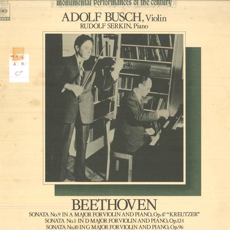 LP Record ADOLF BUSCH RUDOLF SERKIN Beethoven Violin Sonata No. 9 Op. SOCU19 CBS SONY Japan Classical Used
LP Record ADOLF BUSCH RUDOLF SERKIN Beethoven Violin Sonata No. 9 Op. SOCU19 CBS SONY Japan Classical Used
