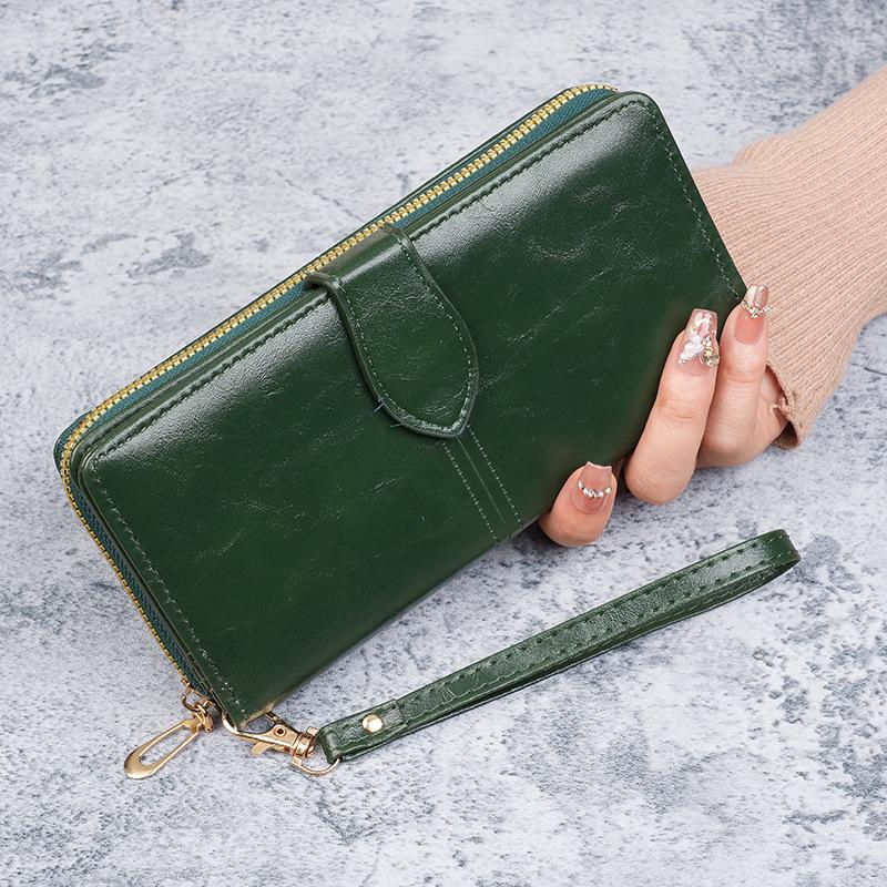 Retro Women s Oil Wax Zipper Wallet & Card Holder - Large Capacity Phone Bag зелёный
Retro Women s Oil Wax Zipper Wallet & Card Holder - Large Capacity Phone Bag зелёный