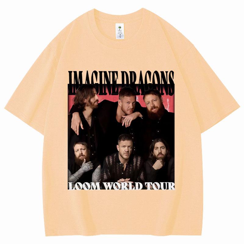 Imagine Dragons Loom World Tour T Shirt Men Women Fashion Rock Short Sleeve T-shirts Summer Casual Loose Cotton T Shirts 3XL
Imagine Dragons Loom World Tour T Shirt Men Women Fashion Rock Short Sleeve T-shirts Summer Casual Loose Cotton T Shirts 3XL