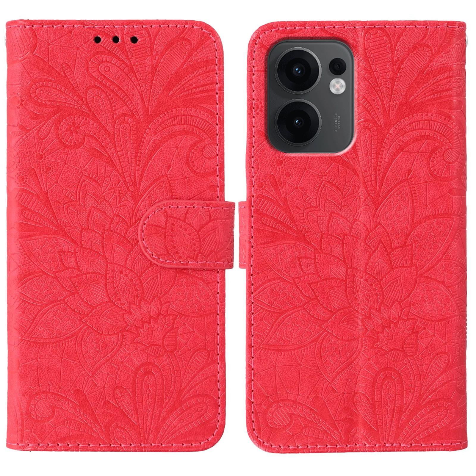 For Oppo Reno13 F 5G/4G Case Lace Flowers PU Leather Flip Wallet Phone Cover Red
For Oppo Reno13 F 5G/4G Case Lace Flowers PU Leather Flip Wallet Phone Cover Red