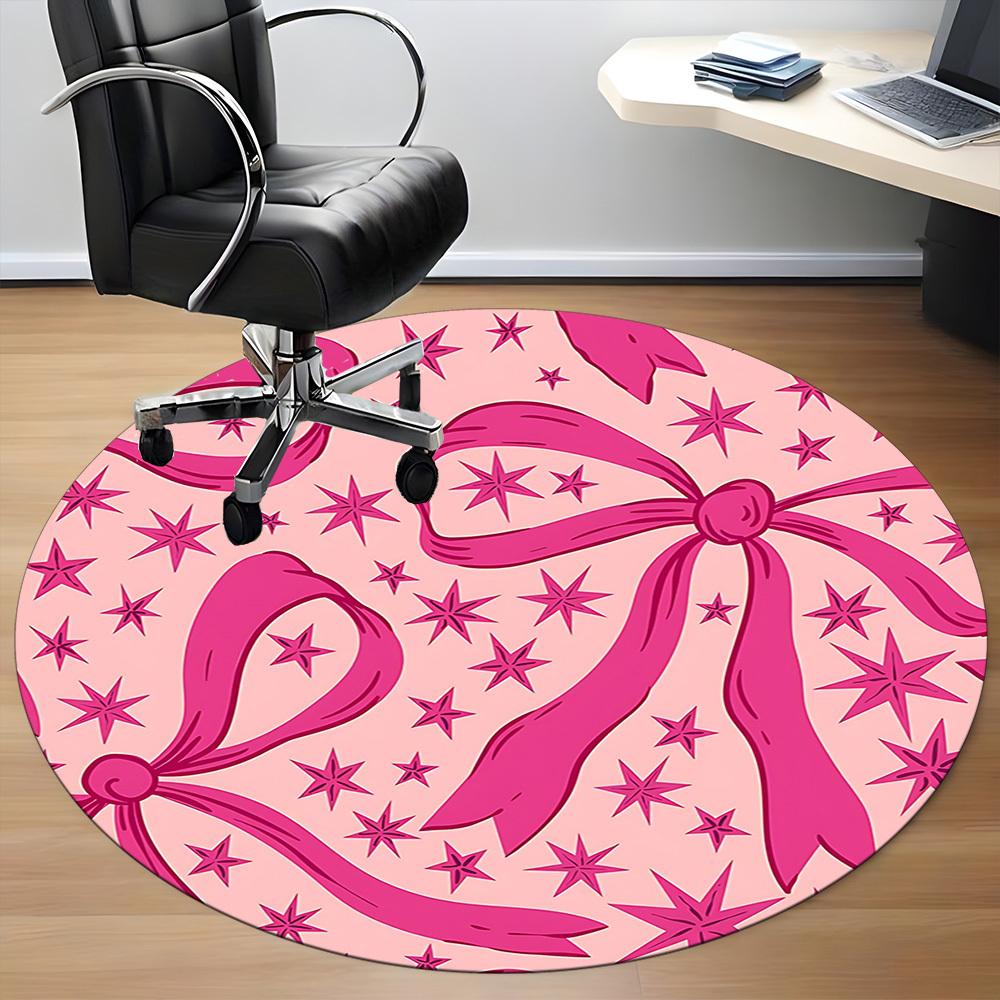 1pc Pink Ribbons StarsChair Carpet for Office, Indoor Non-Slip Washable Polyester Fiber Carpet, Mat For Office, Machine Washable 80cm
1pc Pink Ribbons StarsChair Carpet for Office, Indoor Non-Slip Washable Polyester Fiber Carpet, Mat For Office, Machine Washable 80cm
