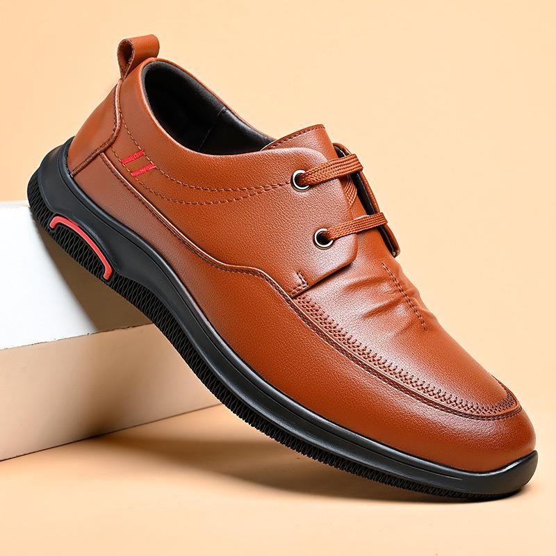 Men s shoes winter casual leather shoes soft sole spring and autumn business dad shoes lace up middle-aged men s leather shoes 38
Men s shoes winter casual leather shoes soft sole spring and autumn business dad shoes lace up middle-aged men s leather shoes 38