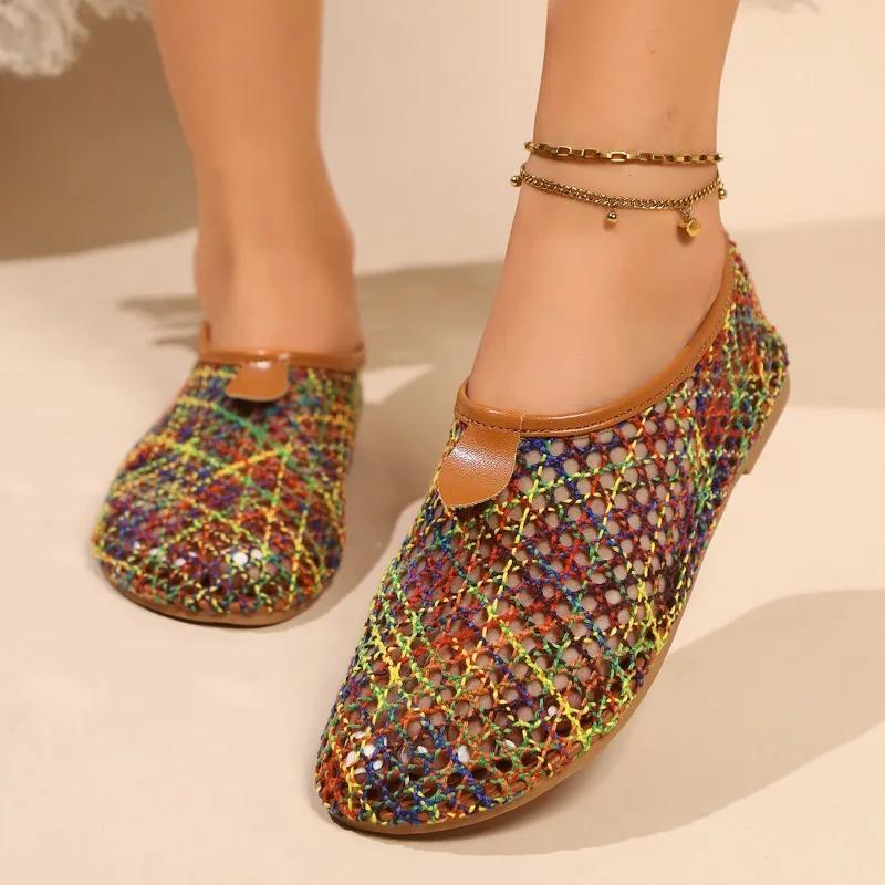 Fashion Women s Fashion Flat Shoes Spring New Round Head Deep Mouth Mesh Cloth Breathable Soft Sole Non-slip Single Shoes 35
Fashion Women s Fashion Flat Shoes Spring New Round Head Deep Mouth Mesh Cloth Breathable Soft Sole Non-slip Single Shoes 35