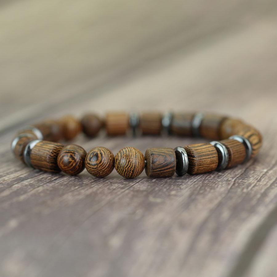 Natural Wood Black Hematite Beaded Bracelet Men Elastic Stretch Bangle Vintage Casual Stackable Wristband Jewelry For Male Joias 19-20cm(7.5-7.9inch)
Natural Wood Black Hematite Beaded Bracelet Men Elastic Stretch Bangle Vintage Casual Stackable Wristband Jewelry For Male Joias 19-20cm(7.5-7.9inch)