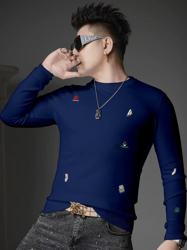 European Style 2025 Autumn and Winter New Round Neck Sweater Men s Pullover Knitwear Trendy Brand Embroidered Warm Base Layer Sweater for Men 2XL чёрный
European Style 2025 Autumn and Winter New Round Neck Sweater Men s Pullover Knitwear Trendy Brand Embroidered Warm Base Layer Sweater for Men 2XL чёрный