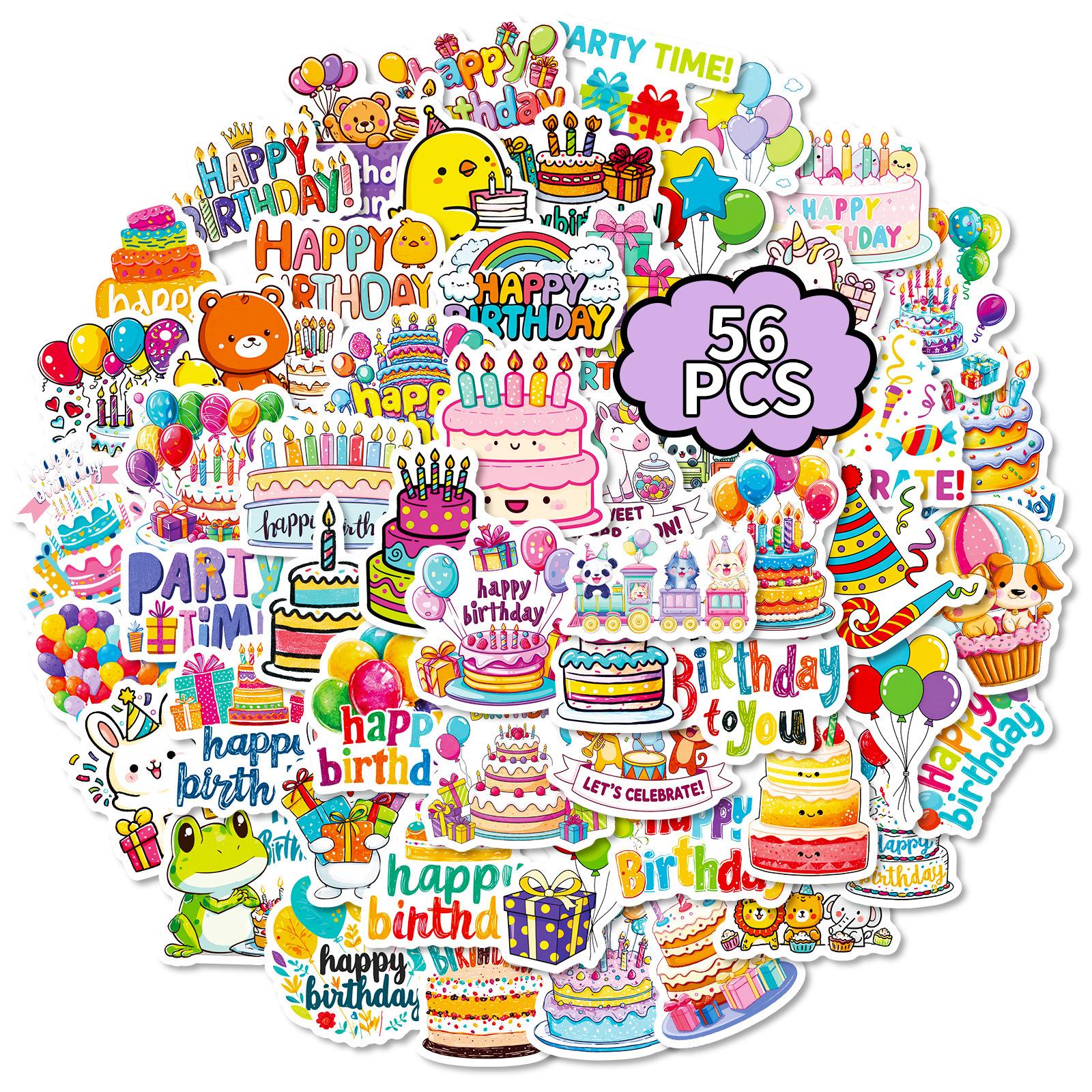 56 Happy Birthday Cartoon Graffiti Stickers Childlike Birthday Envelopes Gifts Decorative Stickers Universal
56 Happy Birthday Cartoon Graffiti Stickers Childlike Birthday Envelopes Gifts Decorative Stickers Universal