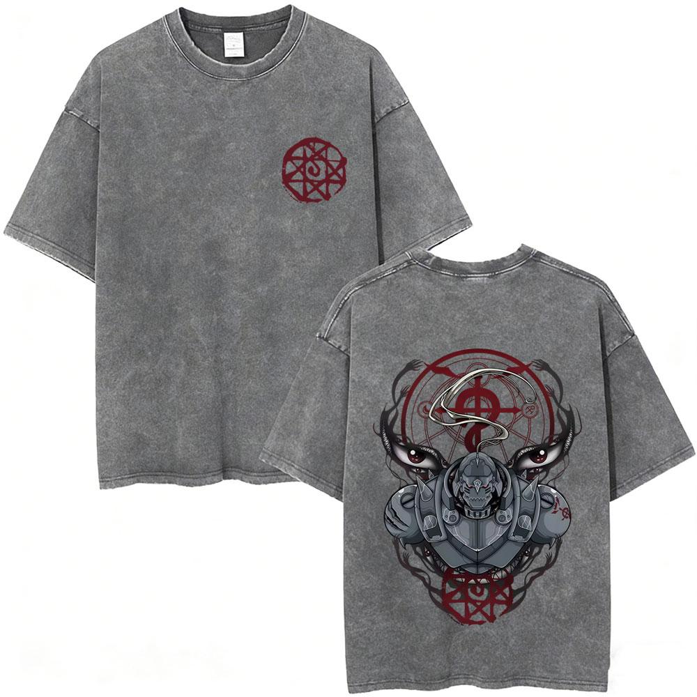 Washed Vintage Anime Fullmetal Alchemist Roy Mustang Graphic Tshirt Men Cartoon Retro Oversized T Shirt Male Fashion Streetwear S
Washed Vintage Anime Fullmetal Alchemist Roy Mustang Graphic Tshirt Men Cartoon Retro Oversized T Shirt Male Fashion Streetwear S