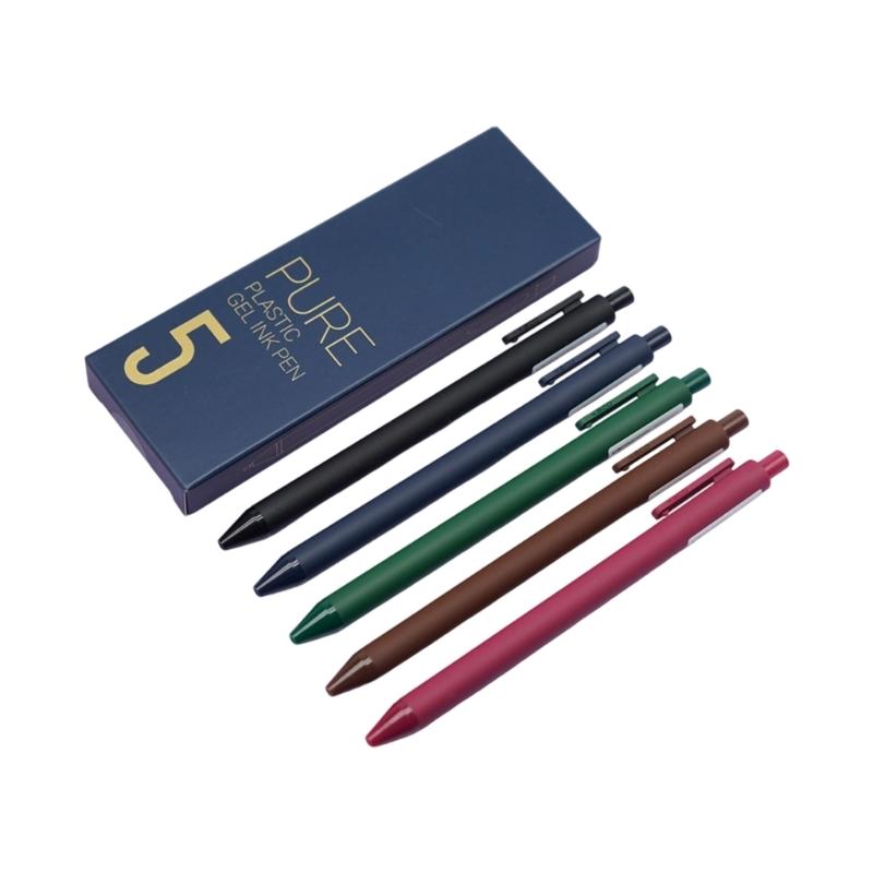5PCS Retractable Gel Pen 0.5MM Black Inks Quick Dry Ergonomic Grip Gel Pen Office Writing Tool for Daily Note Taking
5PCS Retractable Gel Pen 0.5MM Black Inks Quick Dry Ergonomic Grip Gel Pen Office Writing Tool for Daily Note Taking
