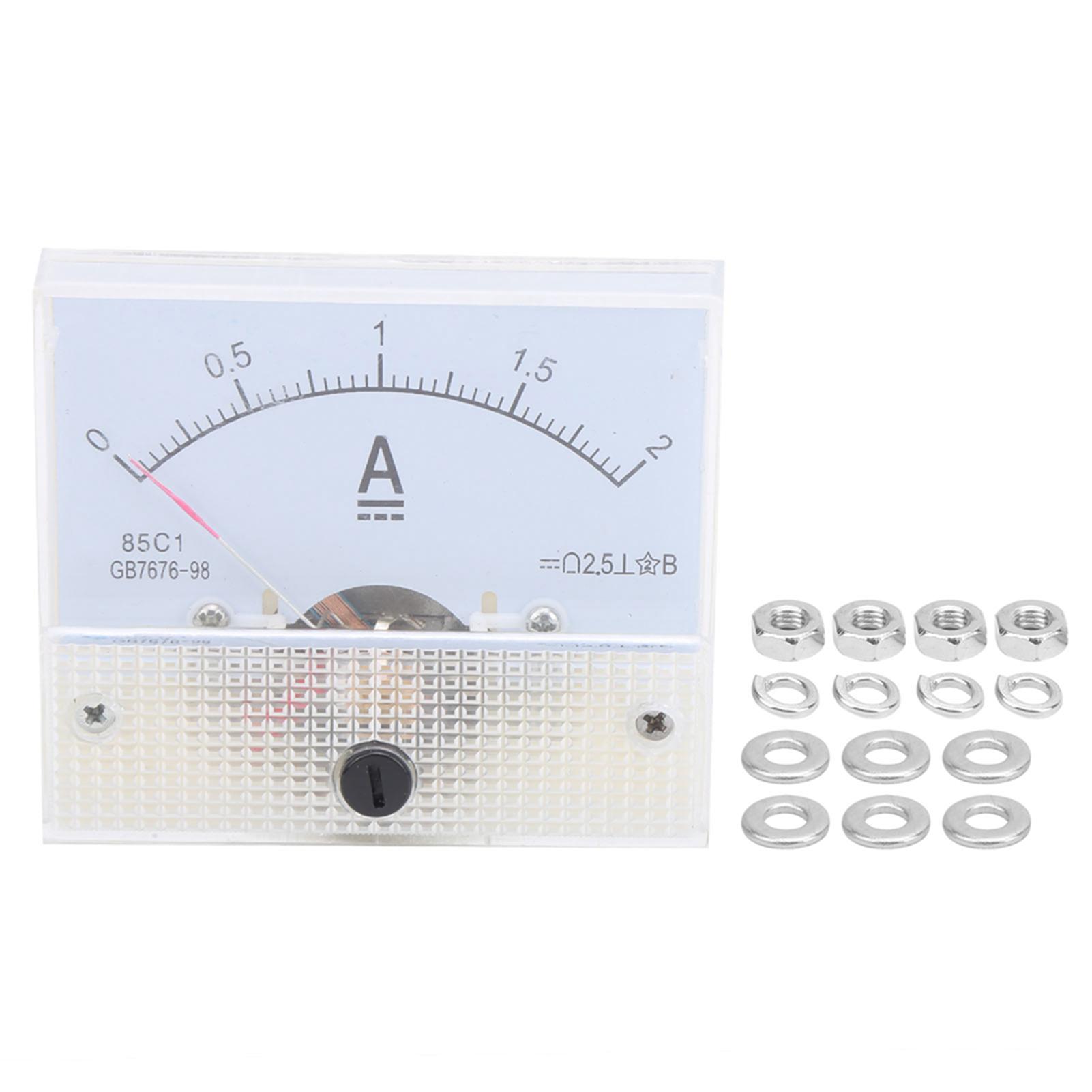 85C1 0~2A Pointer Type Ammeter DC Current Meter Panel Ammeter for Current Measuring
85C1 0~2A Pointer Type Ammeter DC Current Meter Panel Ammeter for Current Measuring