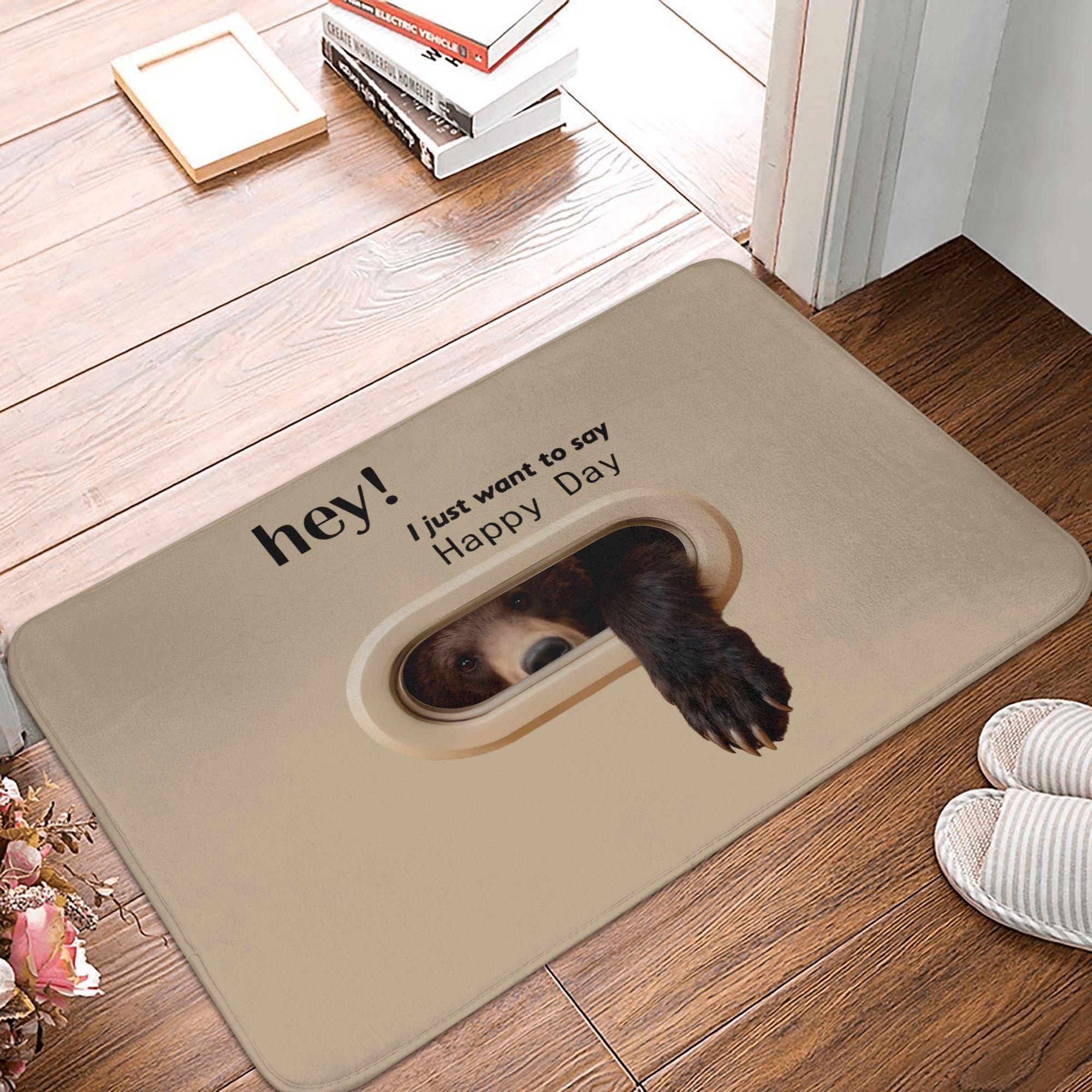 Hey I Just Want to Say Happy Day Crocodile Pattren Front Door Mat Anti-Slip Indoor Doormat Garden Garage Entrance Rug Carpet 40x60cm
Hey I Just Want to Say Happy Day Crocodile Pattren Front Door Mat Anti-Slip Indoor Doormat Garden Garage Entrance Rug Carpet 40x60cm