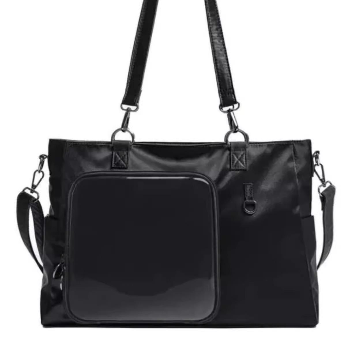 2024 new large-capacity versatile pain bag student wear ins shoulder tote bag Korean version summer transparent bag women чорний
2024 new large-capacity versatile pain bag student wear ins shoulder tote bag Korean version summer transparent bag women чорний