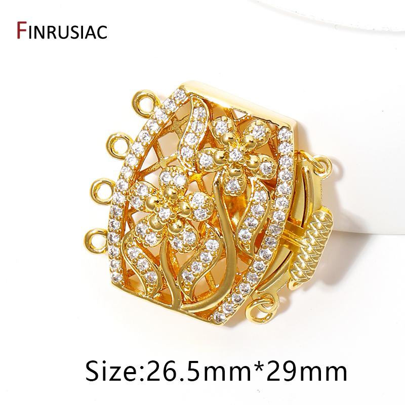 18K Gold Plated Brass With Zircon Large Box Clasps,Pearl Necklace Clasps Lock Connector For DIY Jewelry Making Accessories 1 piece
18K Gold Plated Brass With Zircon Large Box Clasps,Pearl Necklace Clasps Lock Connector For DIY Jewelry Making Accessories 1 piece