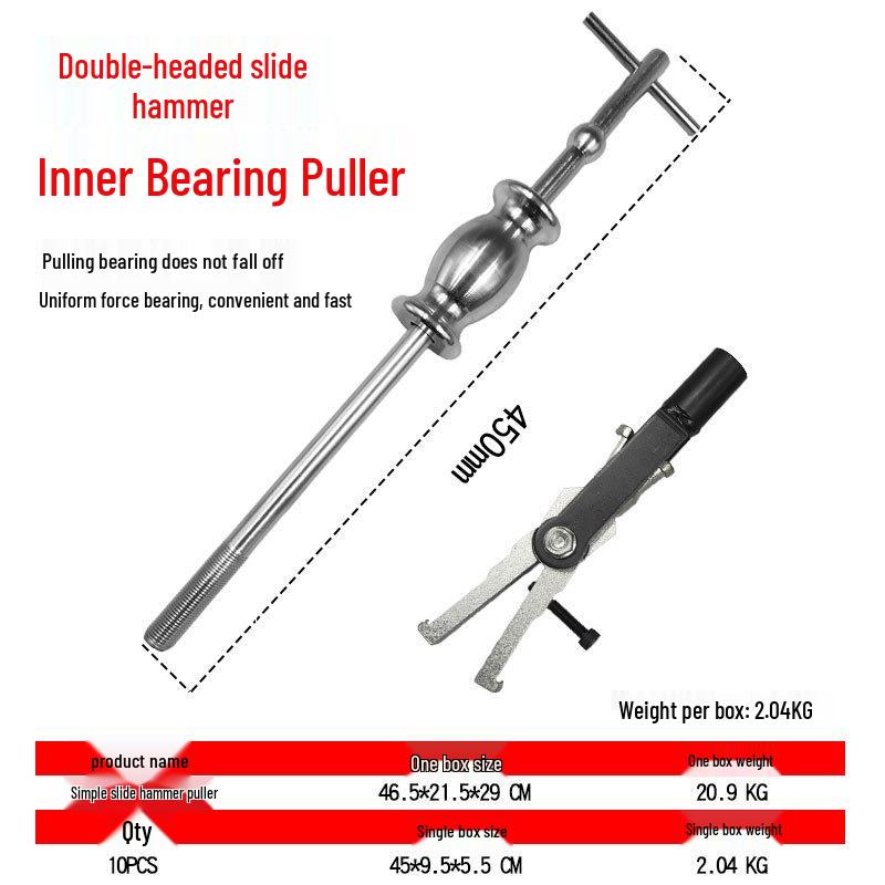 Dual-Headed Sliding Hammer Puller for Harvester and Multi-Functional Inner Bearing Removal
Dual-Headed Sliding Hammer Puller for Harvester and Multi-Functional Inner Bearing Removal