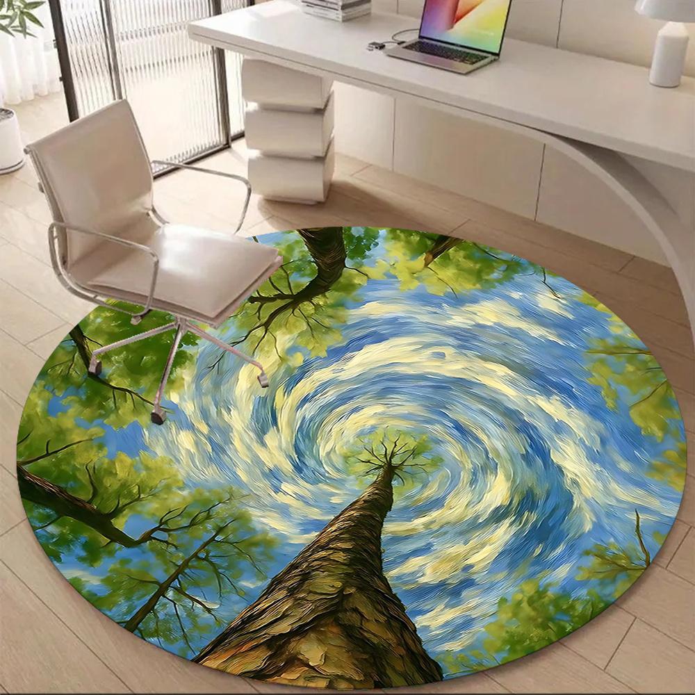 1PC Tree Canopy Forest Spiral Office Round Area Rug, Indoor Mat Suitable ForOffice, Under Office Chairs Bedroom Living Room Home Decor, Room Deco g050 80cm by 80cm
1PC Tree Canopy Forest Spiral Office Round Area Rug, Indoor Mat Suitable ForOffice, Under Office Chairs Bedroom Living Room Home Decor, Room Deco g050 80cm by 80cm