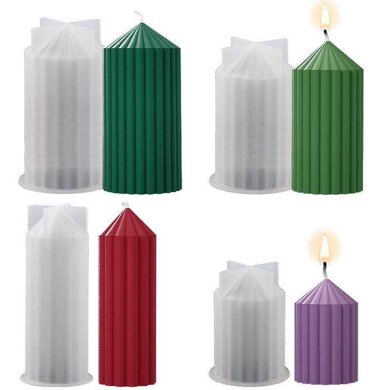 Easy Demoulding Silicone Candle Mold Large Striped Columnar Cylinder Mould Home Decor Wedding Chapel Ornaments DIY Gifts
Easy Demoulding Silicone Candle Mold Large Striped Columnar Cylinder Mould Home Decor Wedding Chapel Ornaments DIY Gifts