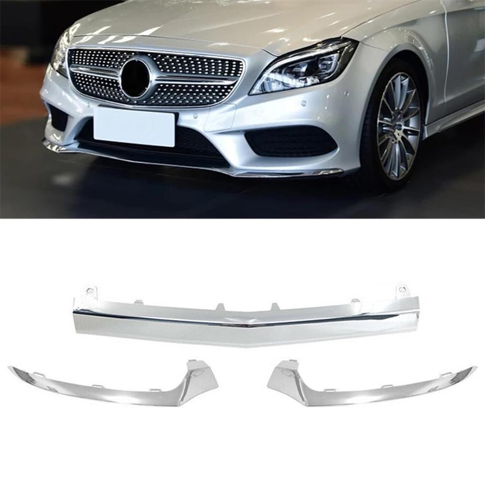 3 шт. Хромированная накладка молдинг переднего бампера подходит для Mercedes W218 CLS400 550 2015-18
3 шт. Хромированная накладка молдинг переднего бампера подходит для Mercedes W218 CLS400 550 2015-18