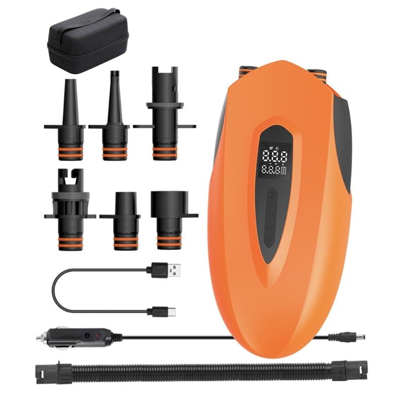 Powerful Mobile Inflation Device For Filling Floating Equipment And Inflatable Items With 12000mAh Battery And 6 Attachments 1
Powerful Mobile Inflation Device For Filling Floating Equipment And Inflatable Items With 12000mAh Battery And 6 Attachments 1
