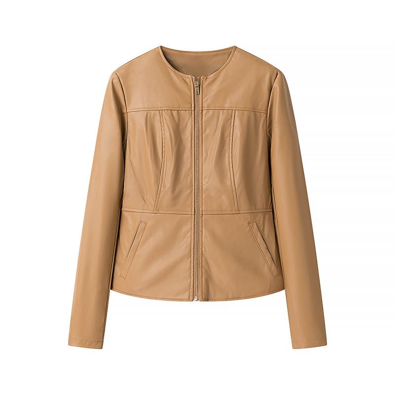 2024 Winter Women s European & American Style Round Neck Zipper Slim Leather Jacket Small
2024 Winter Women s European & American Style Round Neck Zipper Slim Leather Jacket Small