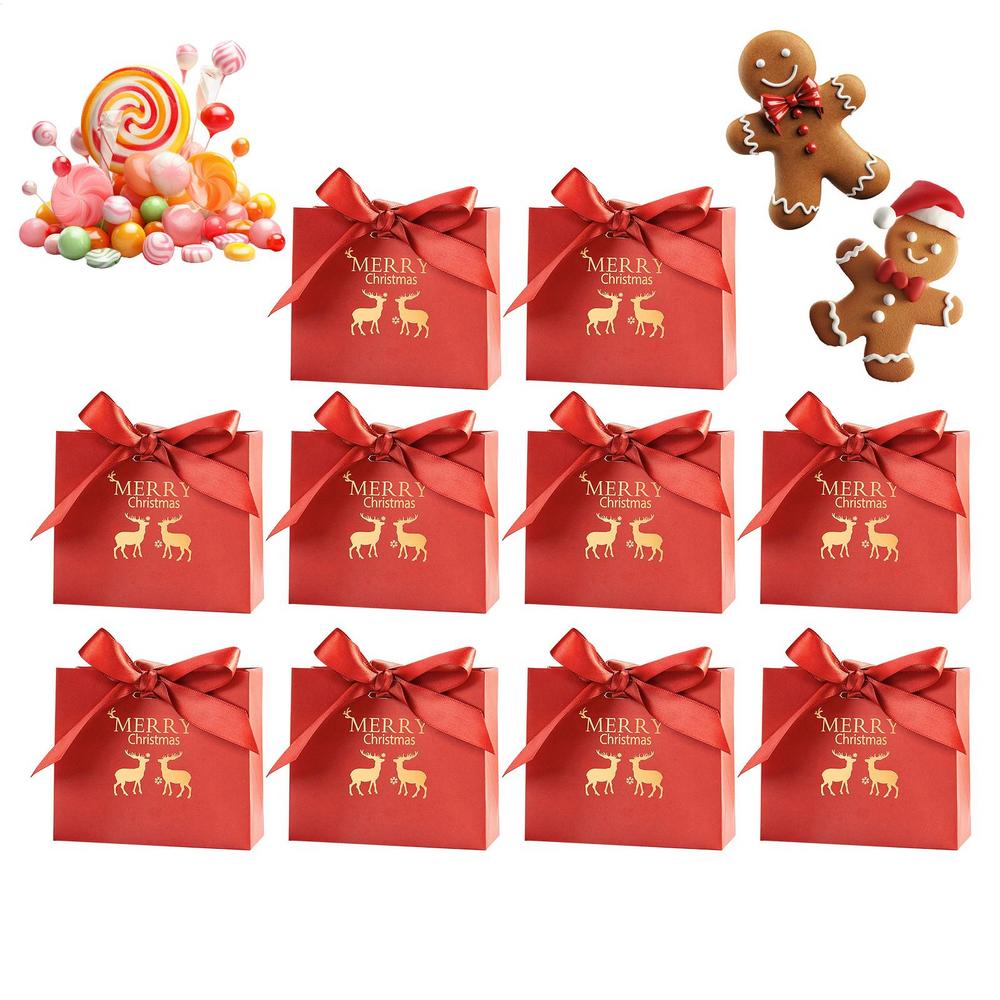Christmas Wrap Bags With Bow Tie 10 Pieces Festive Christmas Snack Bags For Sharing Festival Family Cheer Home Celebration Other червоний
Christmas Wrap Bags With Bow Tie 10 Pieces Festive Christmas Snack Bags For Sharing Festival Family Cheer Home Celebration Other червоний