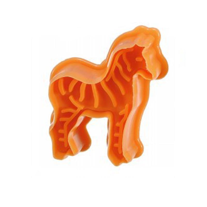 Мультяшная форма для моделирования животных, трехмерная форма для весеннего прессования, мультяшная форма для печенья Horse разноцветный