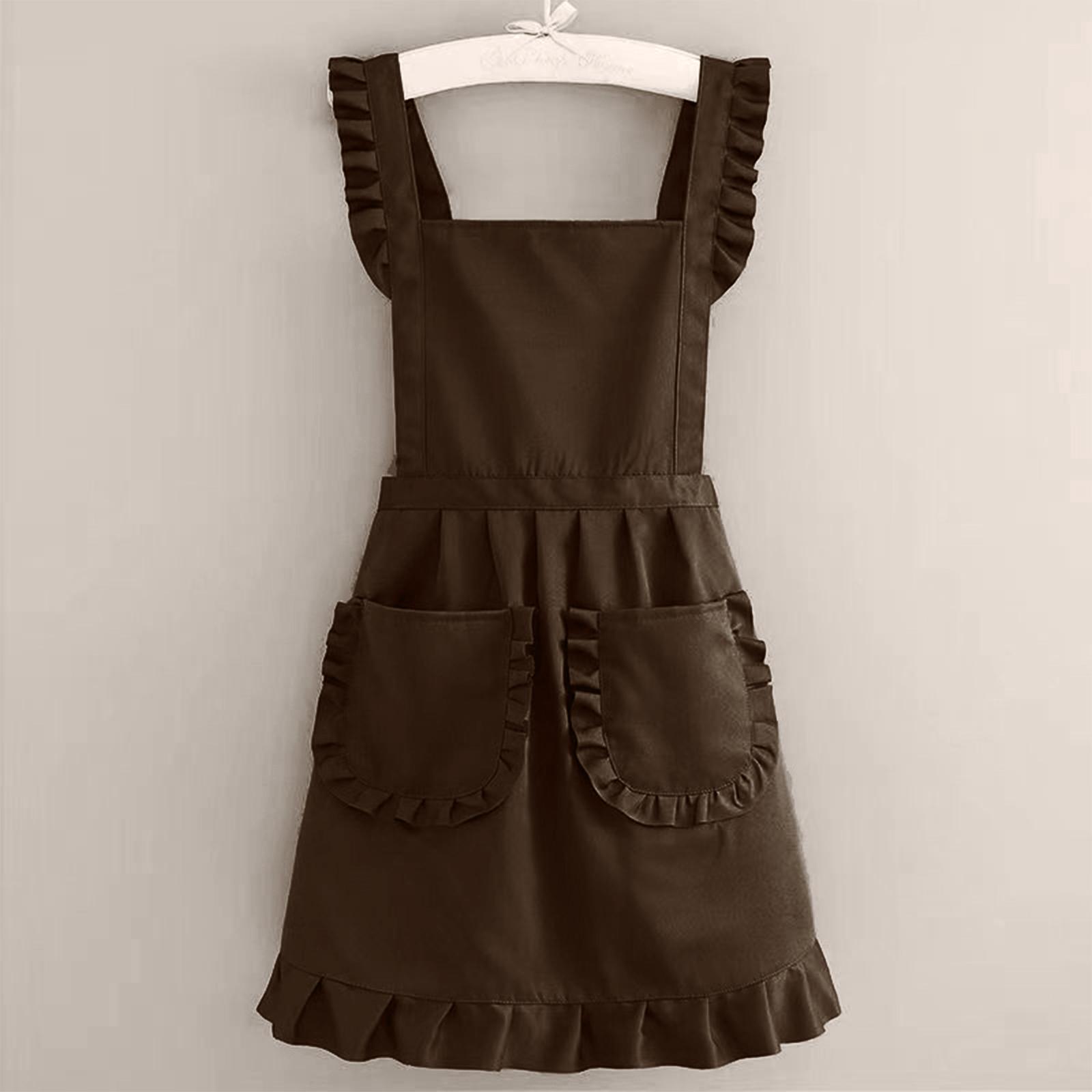 Побутовий фартух, Кухонний фартух для приготування їжі, Фартух з кишенями One Size кавовий
Побутовий фартух, Кухонний фартух для приготування їжі, Фартух з кишенями One Size кавовий