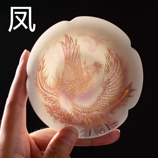 Ceremonial Grade White Porcelain Tea Cups Dragon Phoenix Mutong Set Elegant Chinese Gongfu Japanese Teaware 200ml
Ceremonial Grade White Porcelain Tea Cups Dragon Phoenix Mutong Set Elegant Chinese Gongfu Japanese Teaware 200ml