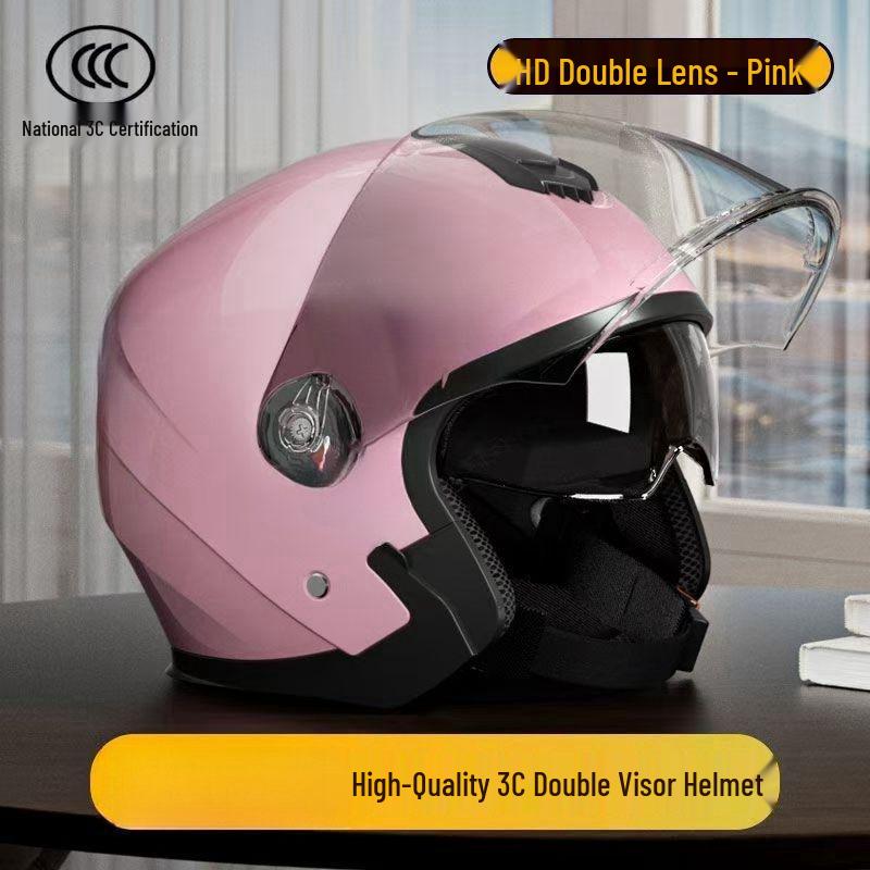 Unisex Electric Vehicle Helmet: Cold-Proof Neck Gaiter, Detachable Half Helmet, Motorcycle Safety with Double Visor Protection See Details
Unisex Electric Vehicle Helmet: Cold-Proof Neck Gaiter, Detachable Half Helmet, Motorcycle Safety with Double Visor Protection See Details