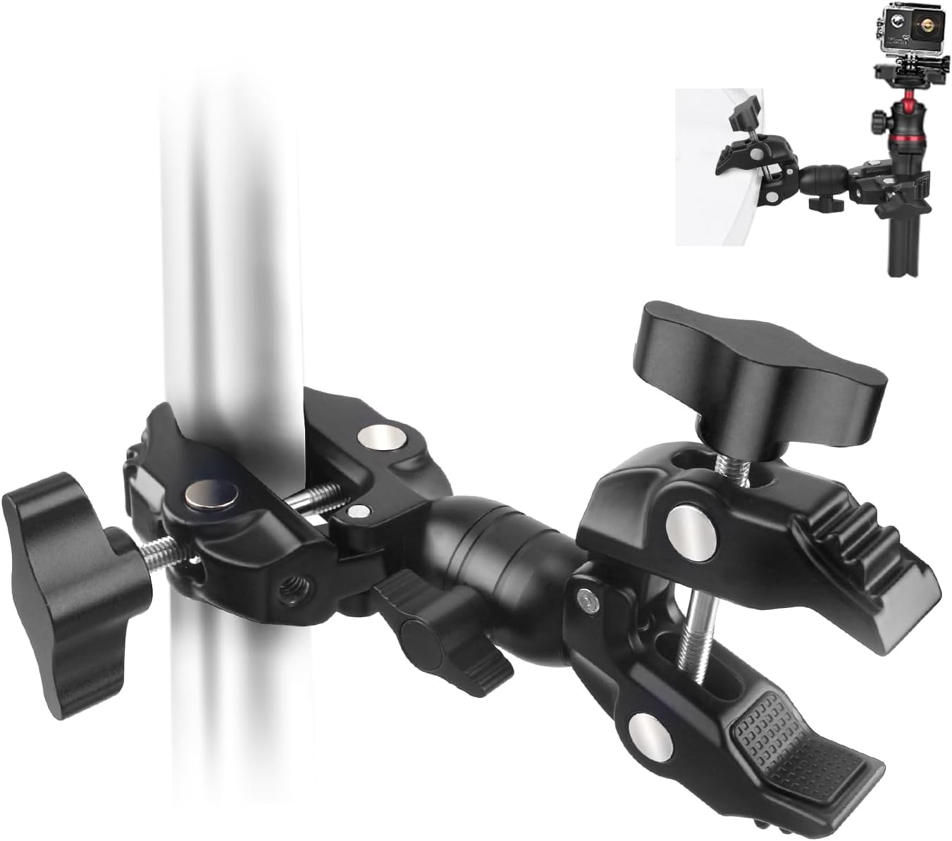 JEBUTU Double Super Clamp Double Clamp Super Clamp Magic Arm Head Arm Crab Scissor Clamp Photography Lighting Equipment Photography Accessory Fixed
JEBUTU Double Super Clamp Double Clamp Super Clamp Magic Arm Head Arm Crab Scissor Clamp Photography Lighting Equipment Photography Accessory Fixed