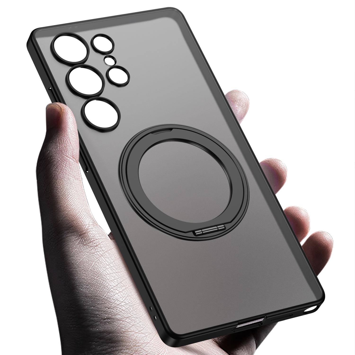 For Samsung Galaxy S25 Ultra Case Rotating Kickstand Translucent Matte PC+TPU Phone Cover Compatible with MagSafe Silver
For Samsung Galaxy S25 Ultra Case Rotating Kickstand Translucent Matte PC+TPU Phone Cover Compatible with MagSafe Silver