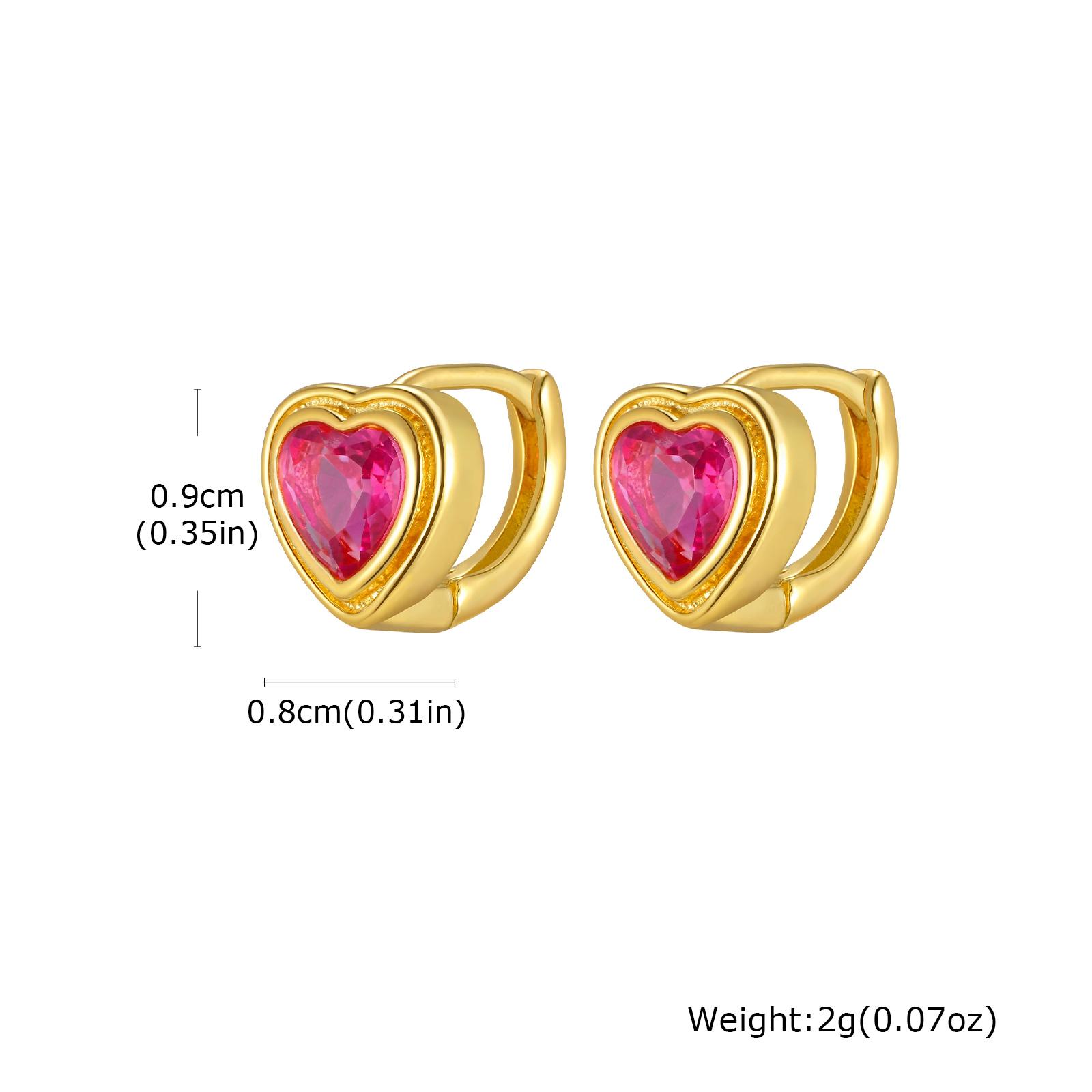 Gold Plated Zircon Heart Earrings Women,Fashion Love Hoop Huggies Earrings,Exquisite CZ Jewelry
Gold Plated Zircon Heart Earrings Women,Fashion Love Hoop Huggies Earrings,Exquisite CZ Jewelry