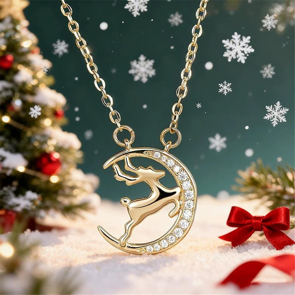 Cute Female Deer Animal Pendant Necklace Vintage Silver Color Wedding For Women
Cute Female Deer Animal Pendant Necklace Vintage Silver Color Wedding For Women