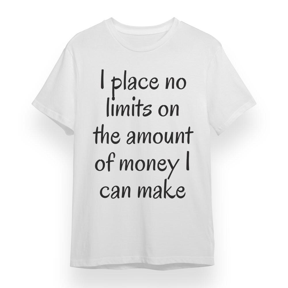 Women s Plus Size T-shirt with No Limits On Money Graphic White 100% Cotton Tee 4XL
Women s Plus Size T-shirt with No Limits On Money Graphic White 100% Cotton Tee 4XL