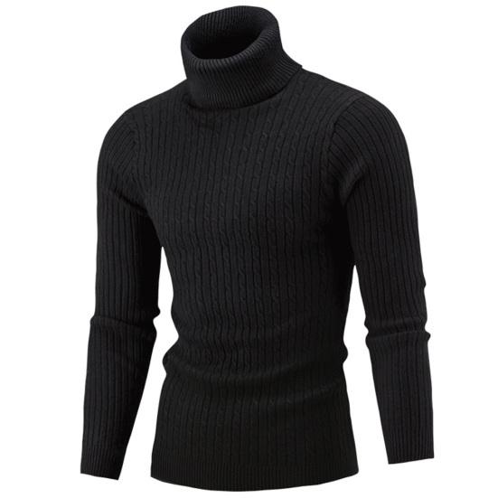 Winter Chic Men Solid Color Turtleneck Long Sleeve Knitted Sweater Bottoming Top XXL чёрный
Winter Chic Men Solid Color Turtleneck Long Sleeve Knitted Sweater Bottoming Top XXL чёрный