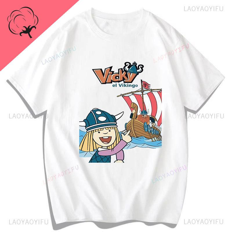 VickyThe Viking Wickie Shirt GerUnisex Tv Show 80s Cartoon Vintage Print Top Boy Girl Cotton Clothes Camisa Graphic T Shirts 3XL
VickyThe Viking Wickie Shirt GerUnisex Tv Show 80s Cartoon Vintage Print Top Boy Girl Cotton Clothes Camisa Graphic T Shirts 3XL