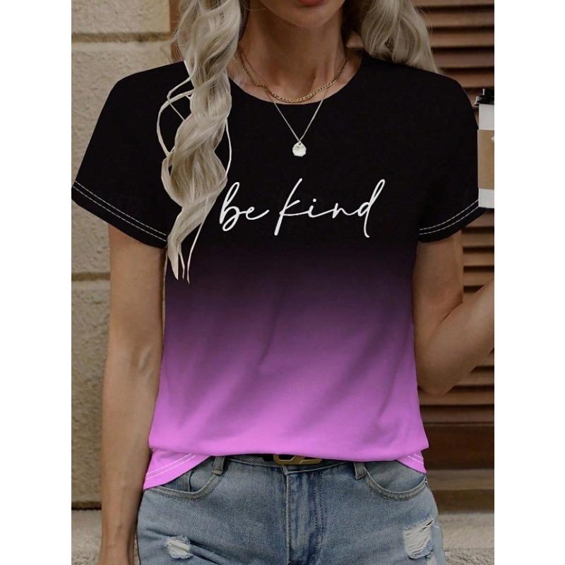 Women s T Shirt Summer Tops Print Graphic Color Gradient Classic Casual Short Sleeve Crew Neck Crop Tops S
Women s T Shirt Summer Tops Print Graphic Color Gradient Classic Casual Short Sleeve Crew Neck Crop Tops S