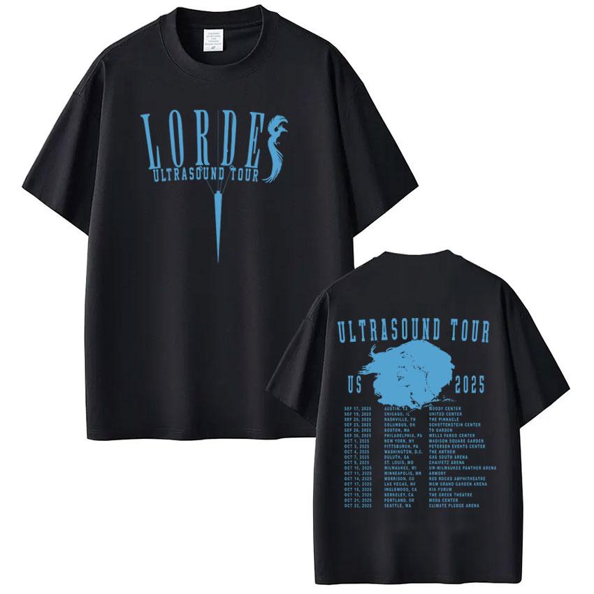 Lorde Ultrasound Tour Merch 2025 Vintage T-Shirt Men Women High Quality Hip-hop T Shirt Cotton Casual Aesthetic Trendy T-shirts 4XL
Lorde Ultrasound Tour Merch 2025 Vintage T-Shirt Men Women High Quality Hip-hop T Shirt Cotton Casual Aesthetic Trendy T-shirts 4XL
