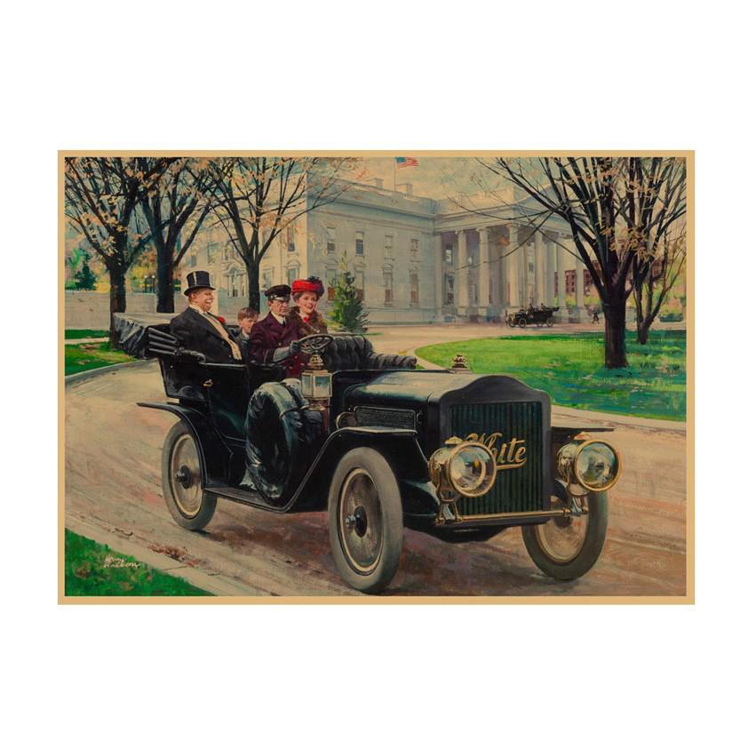 European Vintage Car Poster - Retro Nostalgic Kraft Paper Wall Art for Bar or Cafe Decor 29.7X42cm (A3 size)
European Vintage Car Poster - Retro Nostalgic Kraft Paper Wall Art for Bar or Cafe Decor 29.7X42cm (A3 size)