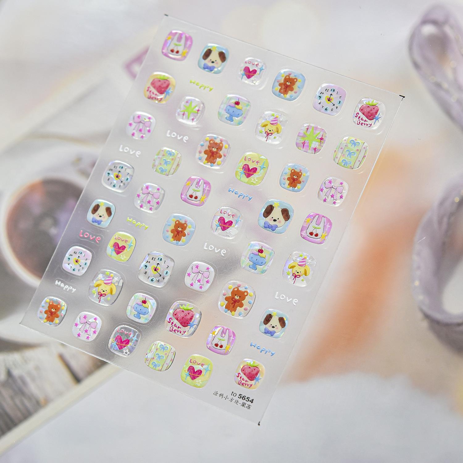 Tomoni Cute Kids Nail Stickers: Sweet Plaid & Embossed Nail Art Decorations
Tomoni Cute Kids Nail Stickers: Sweet Plaid & Embossed Nail Art Decorations