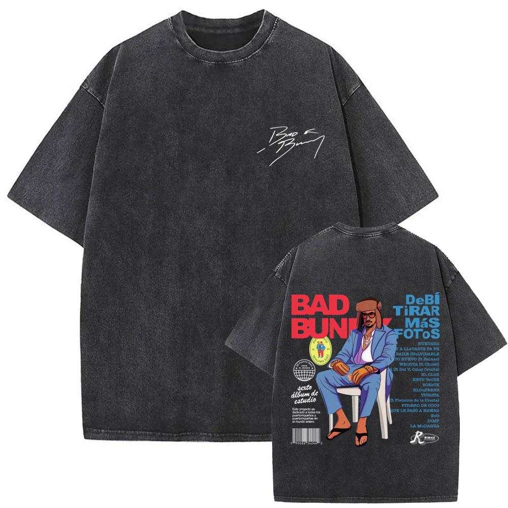 Washed Vintage Bad Bunny T-shirt Un Verano Sin Ti T-shirts Debi Tirar Mas Fotos DTMF T Shirts Men Hip Hop Oversized Tee Shirt XXL
Washed Vintage Bad Bunny T-shirt Un Verano Sin Ti T-shirts Debi Tirar Mas Fotos DTMF T Shirts Men Hip Hop Oversized Tee Shirt XXL