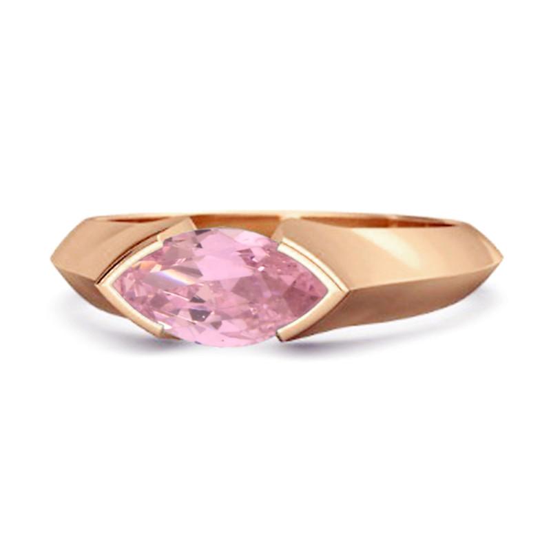 Pink CZ Marquise Shape Solitaire Women Wedding Ring - 925 Sterling Silver Rose Gold Vermeil 12 рожевий колір золота
Pink CZ Marquise Shape Solitaire Women Wedding Ring - 925 Sterling Silver Rose Gold Vermeil 12 рожевий колір золота