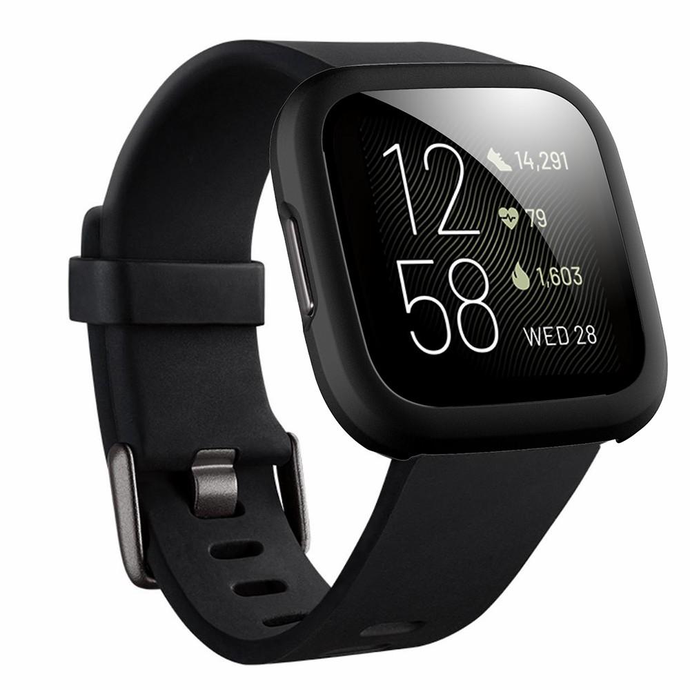 Rubberized PC Frame Intergrated Tempered Glass Screen Protector Smart Watch Cover for Fitbit Versa 2 Rose Gold
Rubberized PC Frame Intergrated Tempered Glass Screen Protector Smart Watch Cover for Fitbit Versa 2 Rose Gold