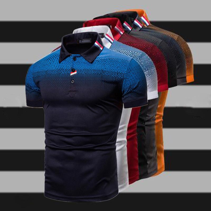 Лето с коротким рукавом Топы Футболка Мода Повседневная Тонкая рубашка поло Мужчина
Лето с коротким рукавом Топы Футболка Мода Повседневная Тонкая рубашка поло Мужчина